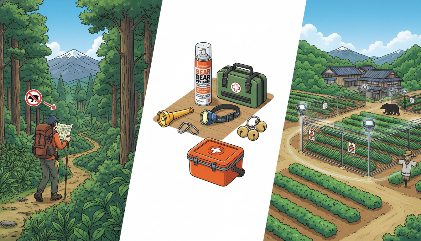 命を守るヒグマ対策完全ガイド2025年版｜遭遇回避・装備・農地対策