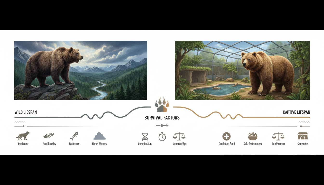 最新データで分かるヒグマの寿命を徹底解説｜野生と飼育の違いと生存要因