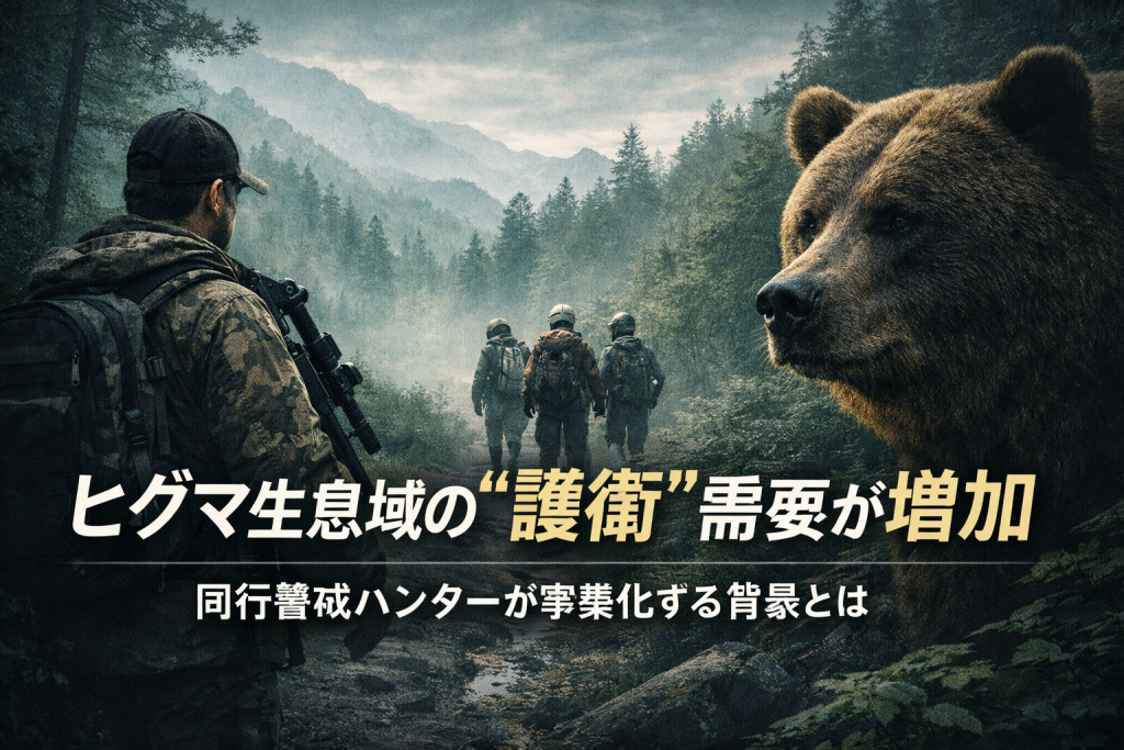 ヒグマ生息域の“護衛”需要が増加：同行警戒ハンターが事業化する背景とは