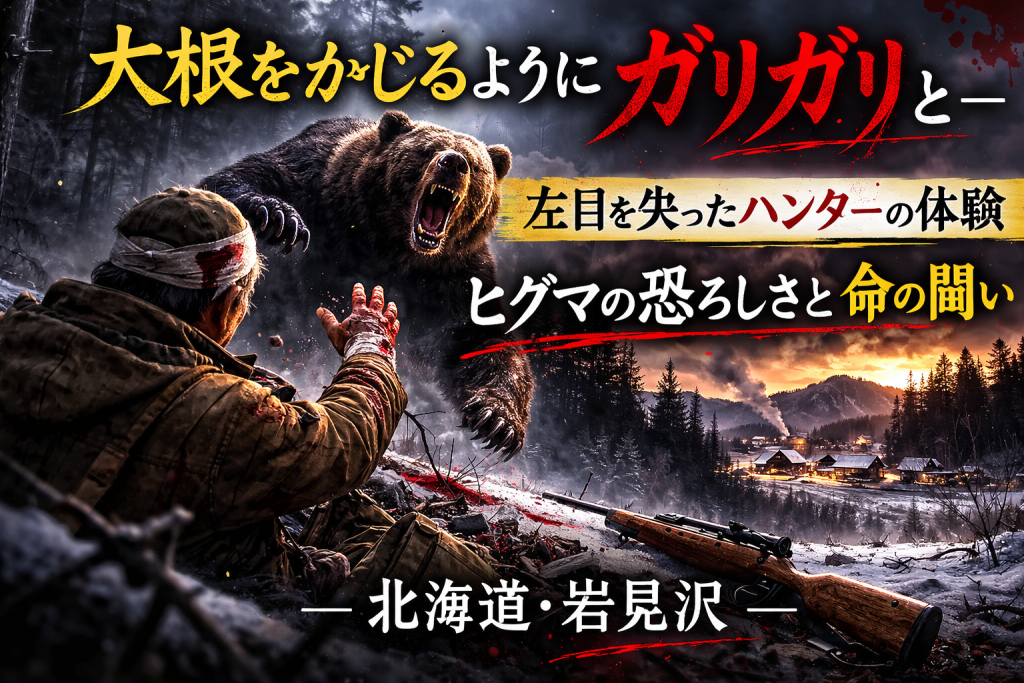 「大根をかじるみたいに、ガリガリと」──左目を失ったハンターが語る“ヒグマの現実”と、その後の選択