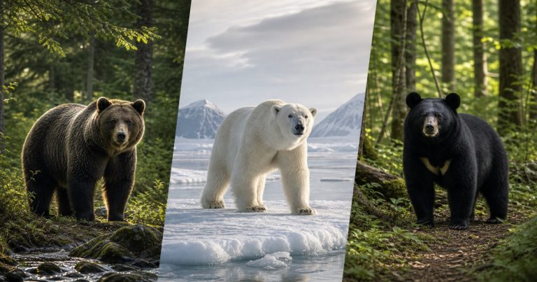 世界のクマ強さ比較｜ヒグマ・ホッキョクグマ・ツキノワグマ