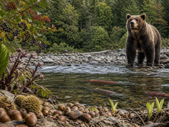 ヒグマは魚ばかり食べる？季節で変わる本当の食べ物