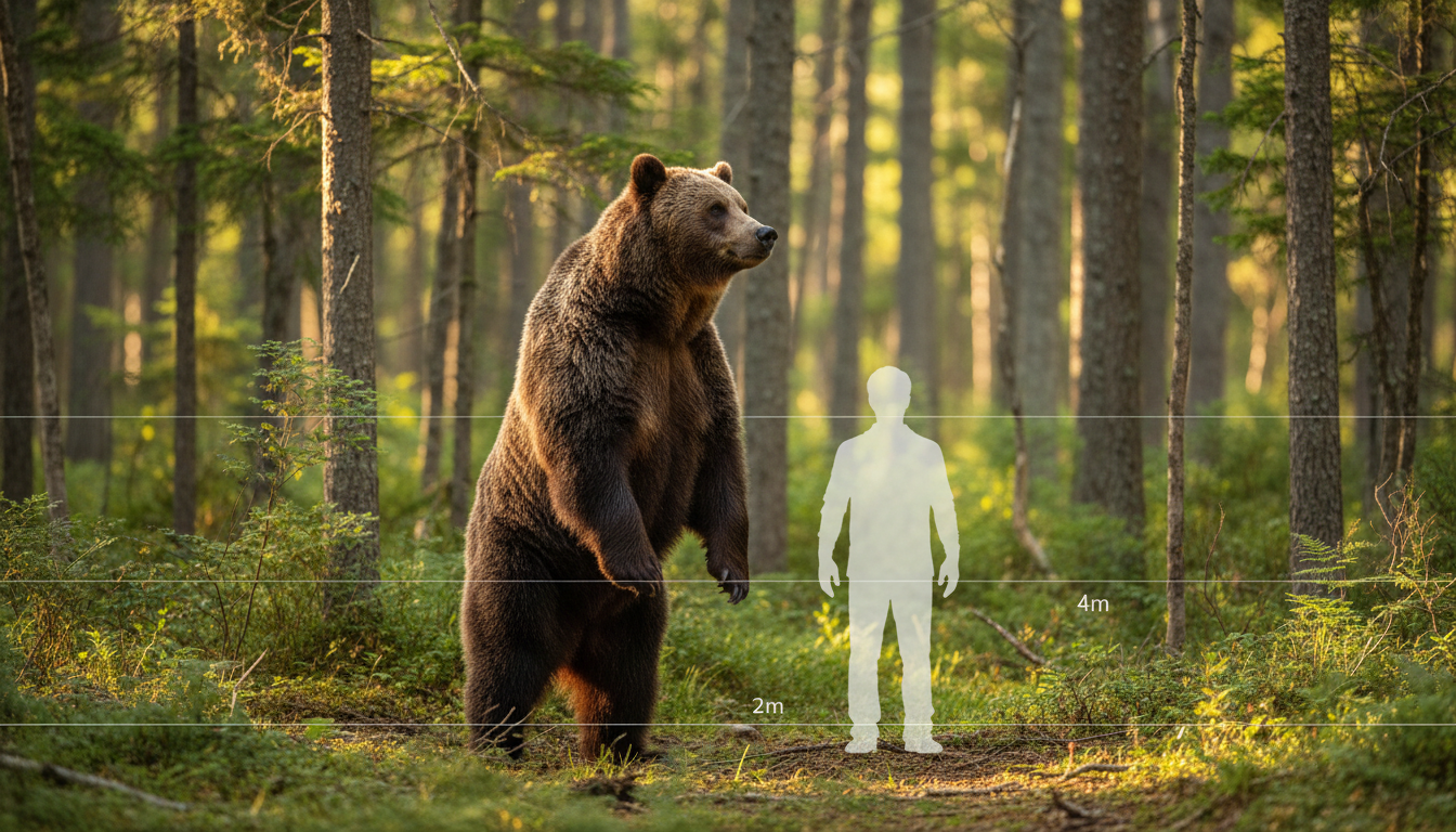 「ヒグマ4m」とは何を指す？立ち上がりと体長の見方をやさしく整理する