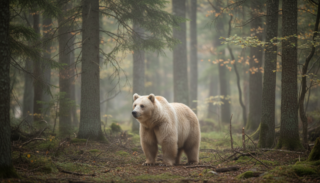 アルビノのヒグマはどう見分ける？識別のコツと安全上の注意点