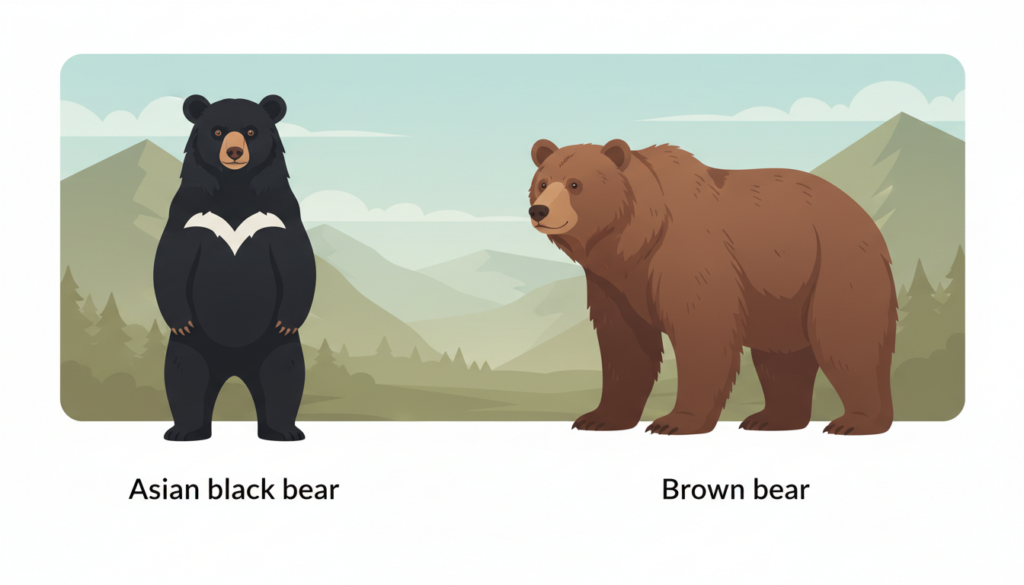 ツキノワグマとヒグマの英語名――違いと英語で書くときの注意点