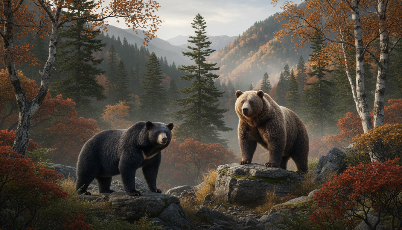 ツキノワグマとヒグマの違い：性格・習性・遭遇時の行動までやさしく比較する