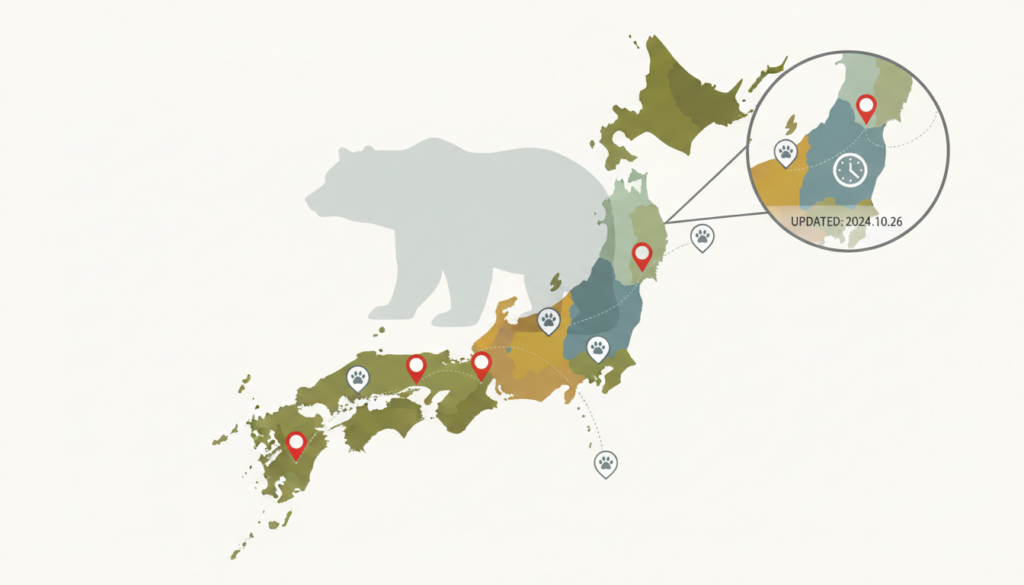 ヒグマ マップの見方と注意エリア：出没分布を調べて安全に過ごすための実用ガイド