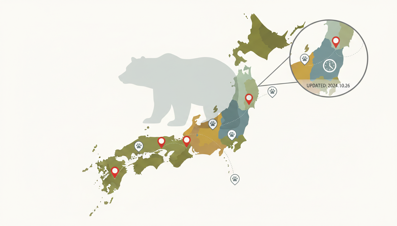 ヒグマ マップの見方と注意エリア：出没分布を調べて安全に過ごすための実用ガイド