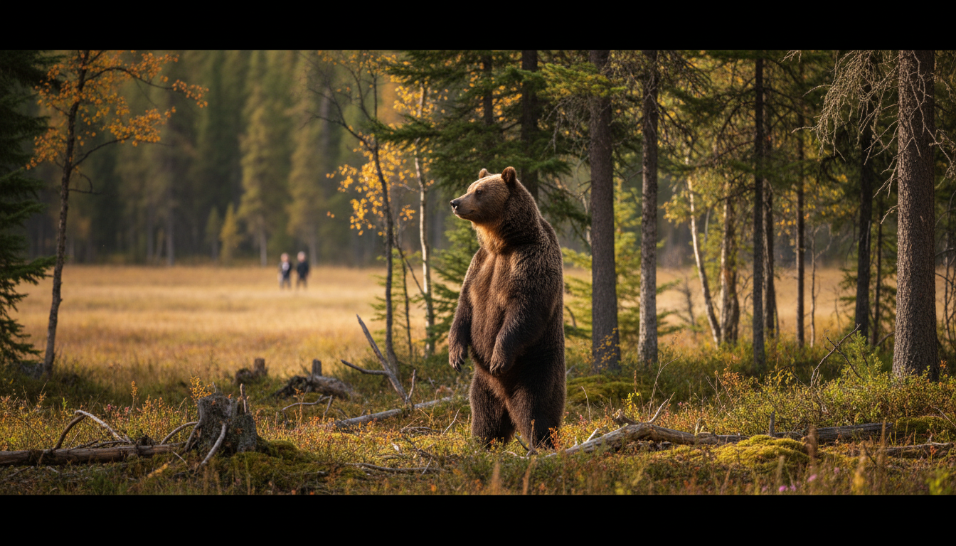 ヒグマが後ろ足で立つ理由と、出会ったときに見逃してはいけないサイン