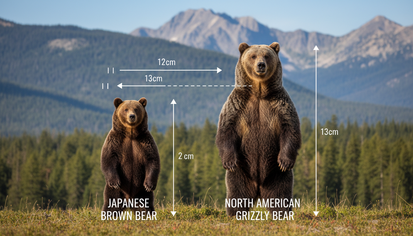 ヒグマとグリズリー、どちらが大きい？体格と危険性をやさしく比較する