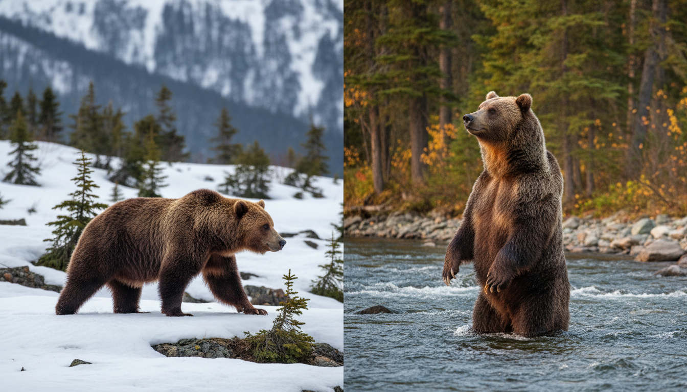 ヒグマとグリズリーの違い：見分け方と生態比較