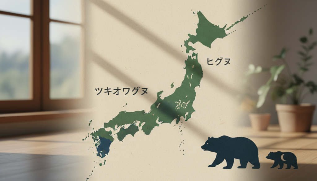 ヒグマとツキノワグマの生息地と遭遇リスク：分布の違いと安全に歩くための基本知識