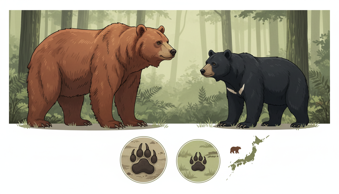 ヒグマとツキノワグマの違いと見分け方：山で遭ったときに役立つ実践ガイド