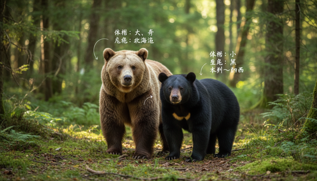 ヒグマとツキノワグマは交雑する？ハイブリッドの可能性をやさしく読み解く