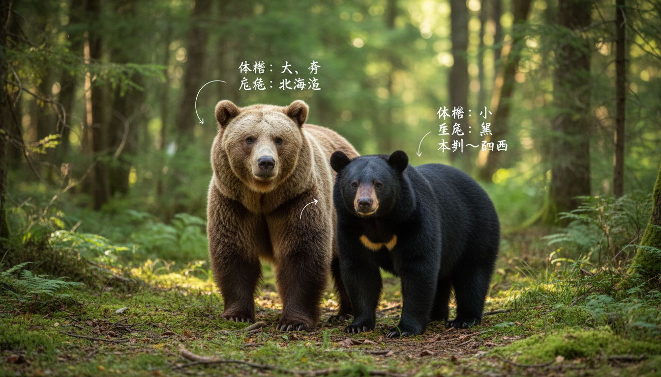 ヒグマとツキノワグマは交雑する？ハイブリッドの可能性をやさしく読み解く