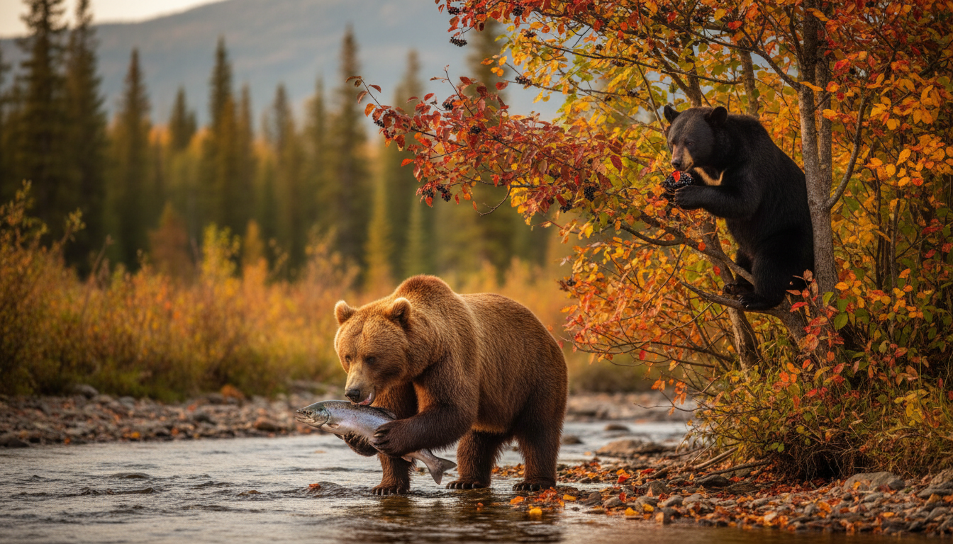 ヒグマとツキノワグマは何を食べる？季節ごとの食性と見分け方