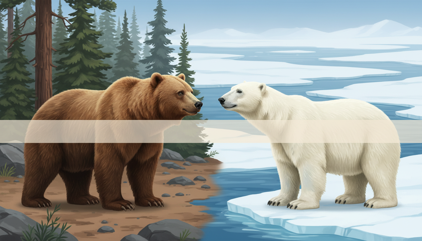 ヒグマとホッキョクグマ、どちらが強い？体のつくりと行動から読み解く比較ガイド