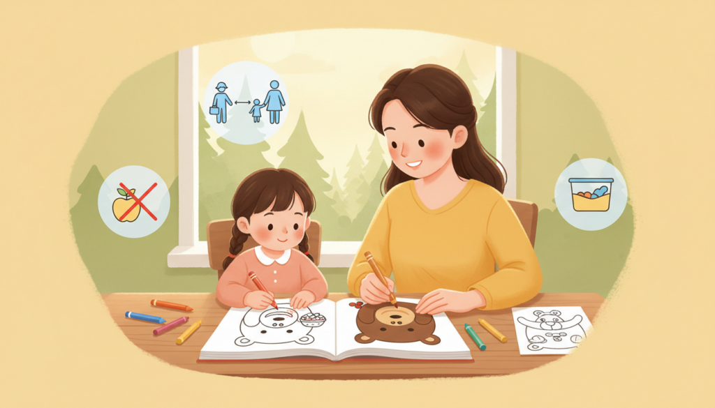 ヒグマのぬりえで学ぶ安全ルール：子どもと家族でできるやさしい教材ガイド