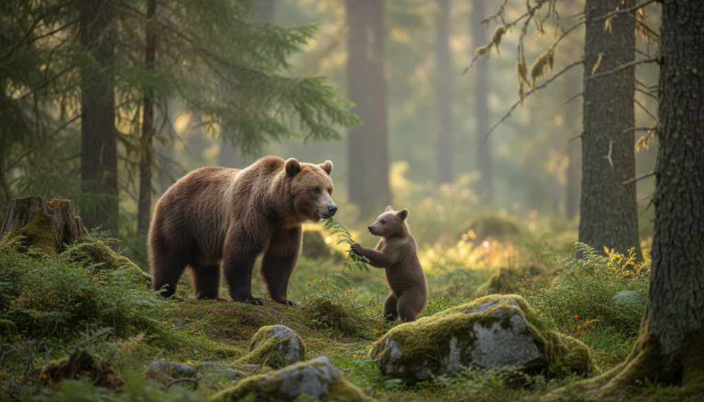 ヒグマのメス（メス熊）の特徴と、子育て期に気をつけたい行動と対策