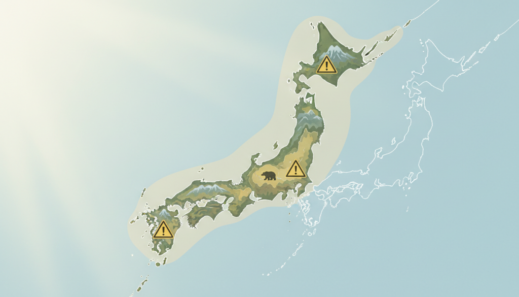 ヒグマの分布図と地域別出没傾向──地図の見つけ方と安全に過ごすための基礎知識