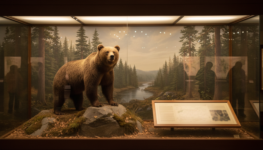ヒグマの剥製はどこで見られる？展示場所と学び方をやさしく案内