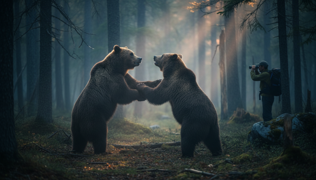 ヒグマの喧嘩（けんか）と行動パターンの見分け方：観察で危険度を評価するための実践ガイド