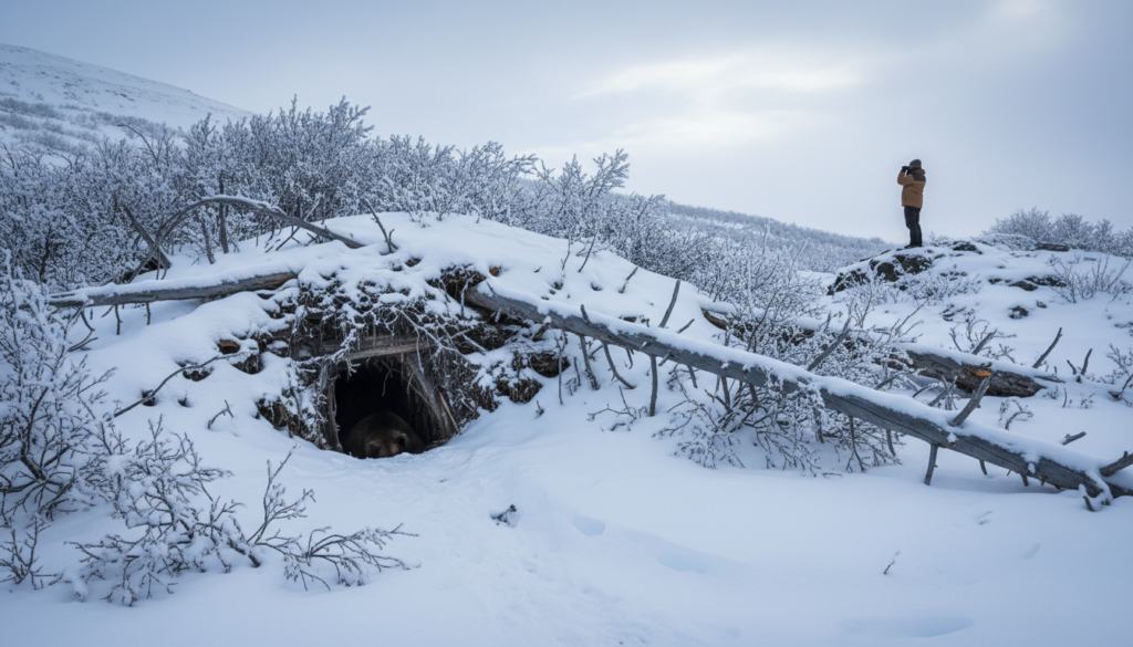 ヒグマの巣穴とは？冬眠とねぐらの見分け方、現地での注意点