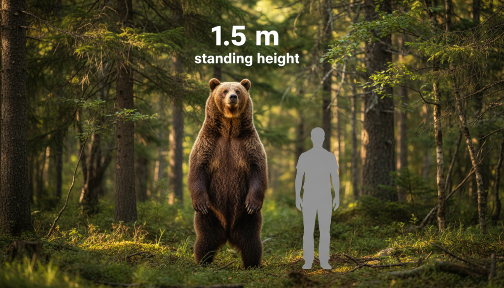 ヒグマの身長はどれくらい？「1.5メートル」をどう見ればいいか