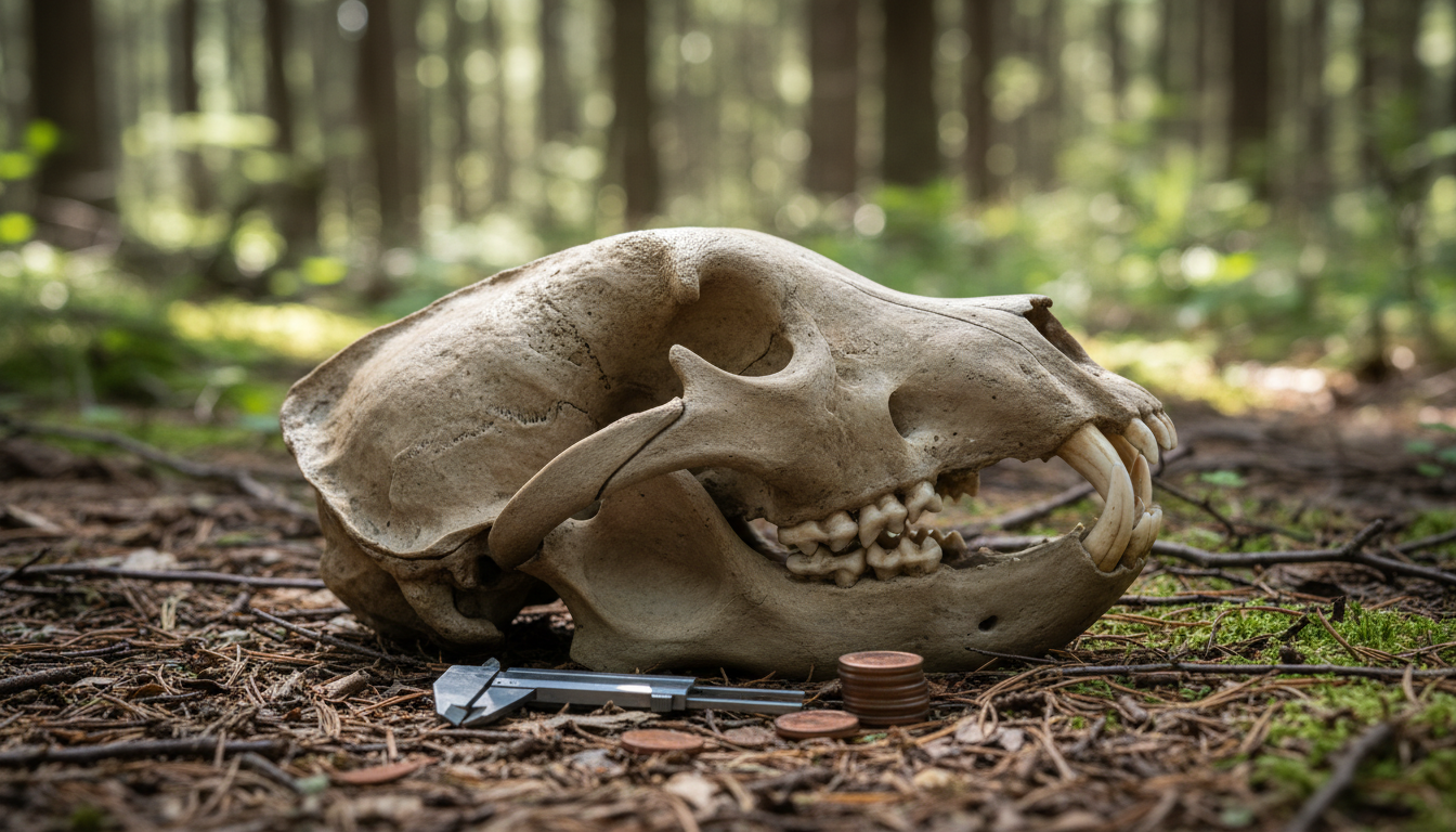 ヒグマの頭蓋骨の特徴と同定のポイント：初心者向けガイド
