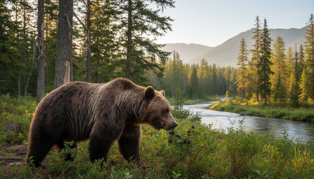 ヒグマの食性は本当に雑食？季節ごとの餌場と人との距離の取り方