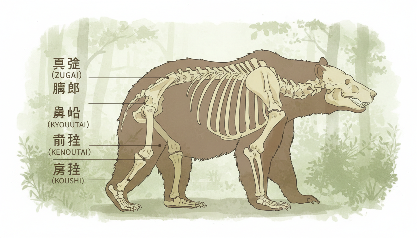 ヒグマの骨格の特徴：歩き方や攻撃に関わる構造をやさしく理解する