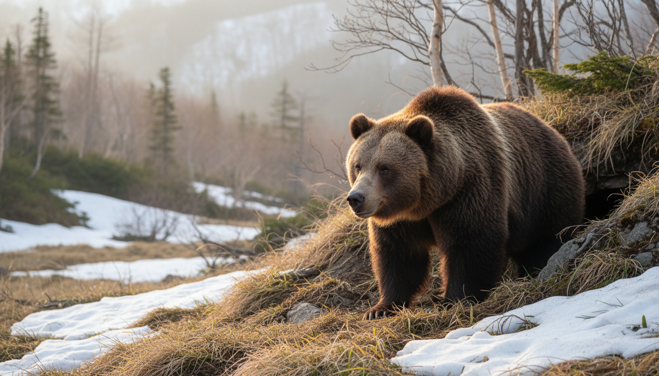 ヒグマは3月にどう動く？冬眠明けの行動と現場でできる安全対策