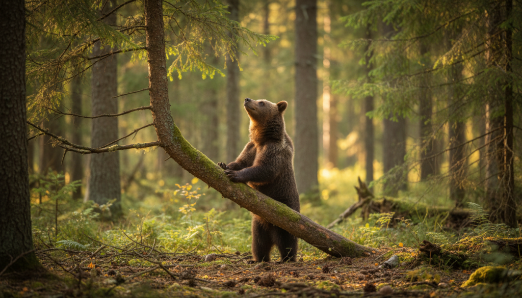 ヒグマは木に登る？状況別の行動と身を守るポイント