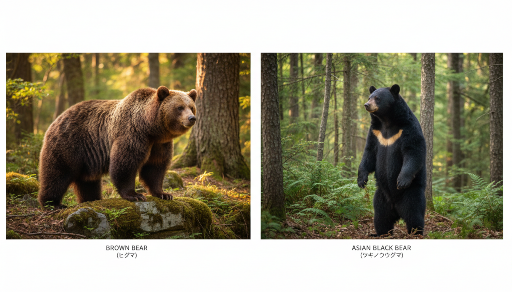 ヒグマ・ツキノワグマを英語でどう表記する？違いと使い分けをやさしく解説