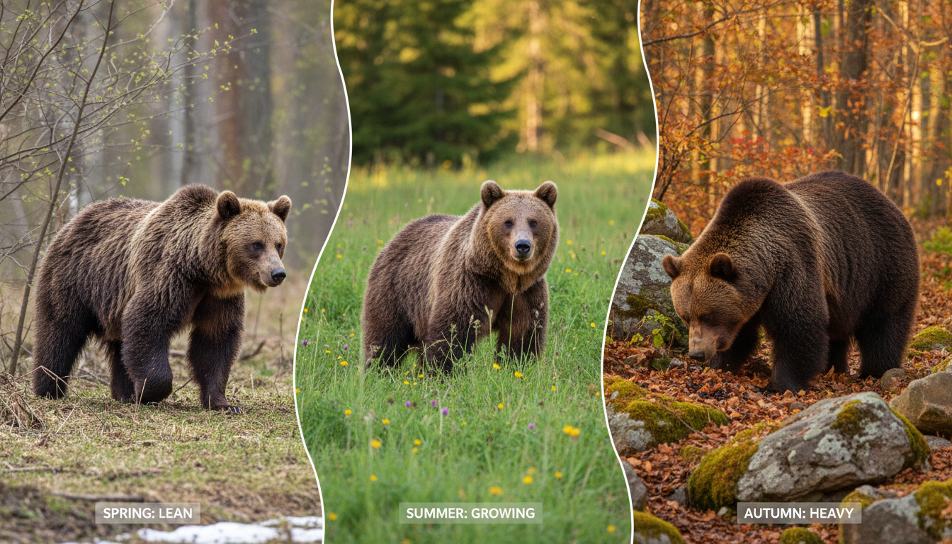 ヒグマ（メス）の体重はどれくらい？季節差と個体差の目安をやさしく解説