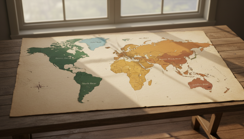 世界のヒグマ生息地：種類別の分布ガイド