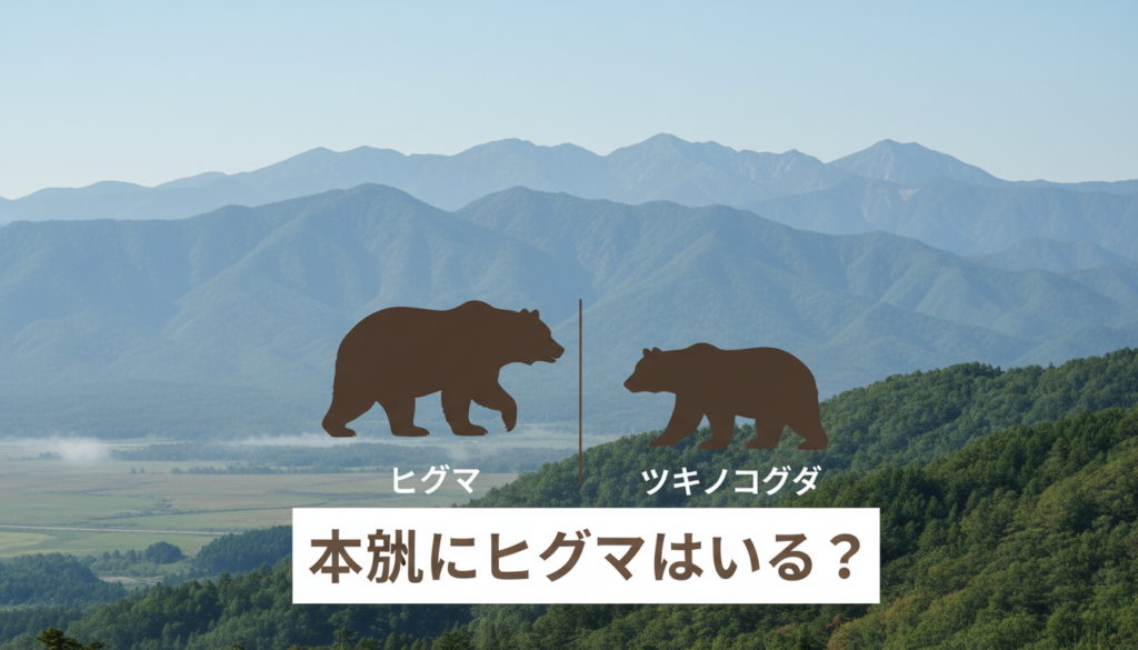 本州にヒグマはいる？最新の分布と目撃情報の見方