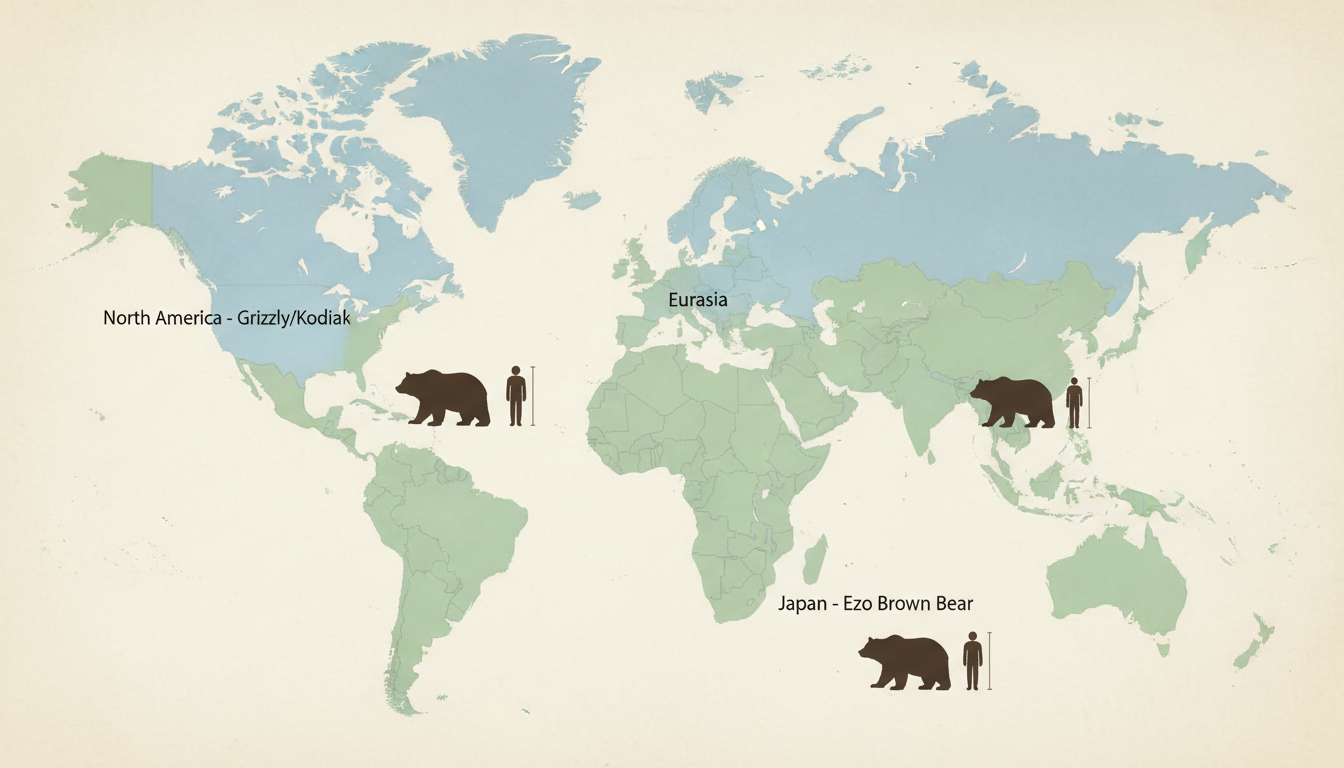 海外のヒグマと日本のヒグマは何が違う？サイズ・行動・人との関わりをやさしく比較する