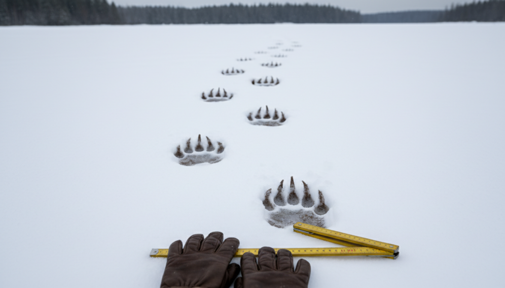雪上で見つけたヒグマの足跡をどう見るか：識別ポイントと安全な対応