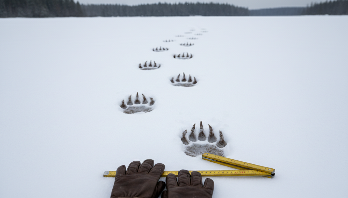 雪上で見つけたヒグマの足跡をどう見るか：識別ポイントと安全な対応